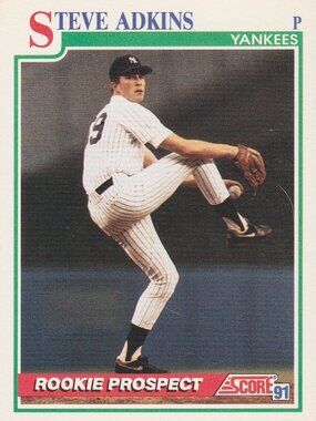 Steve Adkins - Score '91 Rookie Prospect Baseball Card
